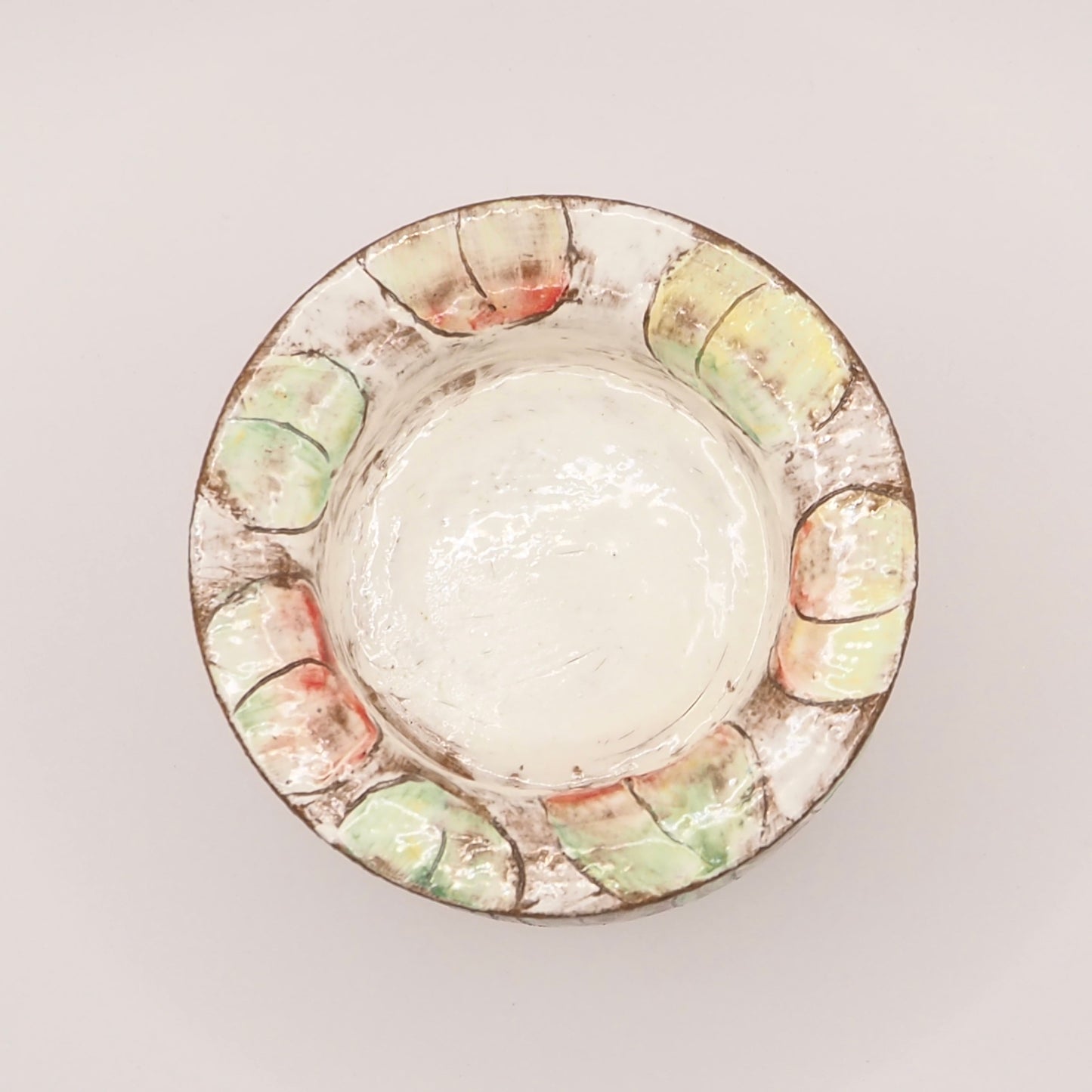 大畠穏さんの器 ポット「ume(梅)」(粉引・絵付け・貼合わせ)