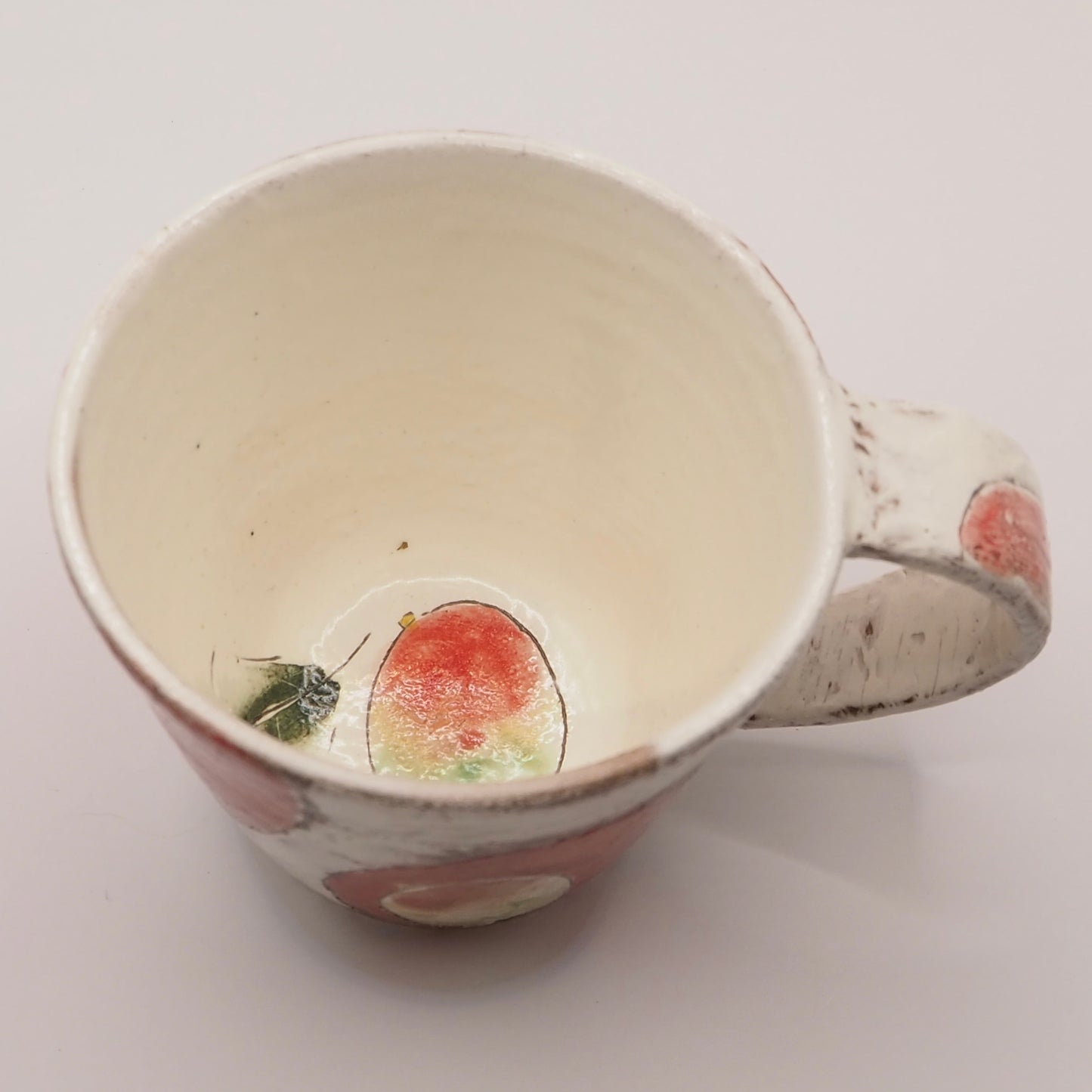 大畠穏さんのマグカップ「ume(ウメ)」(粉引・絵付け)
