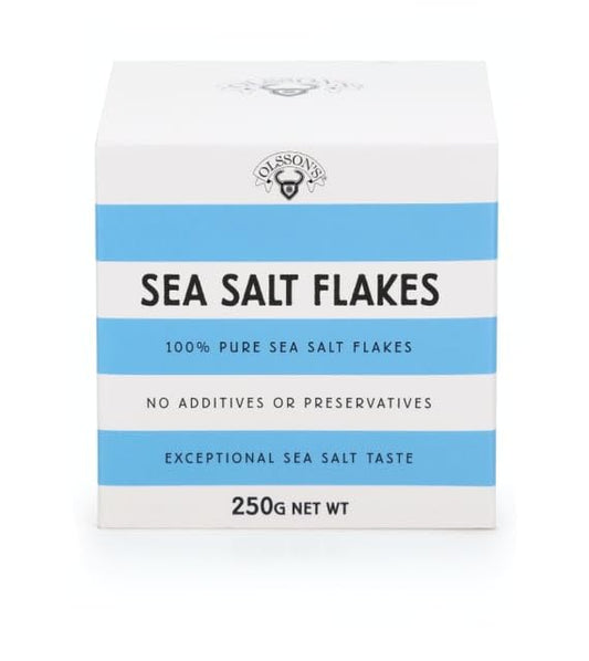【オルソンズ】　シーソルト　フレーク 250ｇ（袋入り）　※「フルールドセル」タイプ　※自然海塩（天日塩）　　※添加物・保存料等一切不使用　
