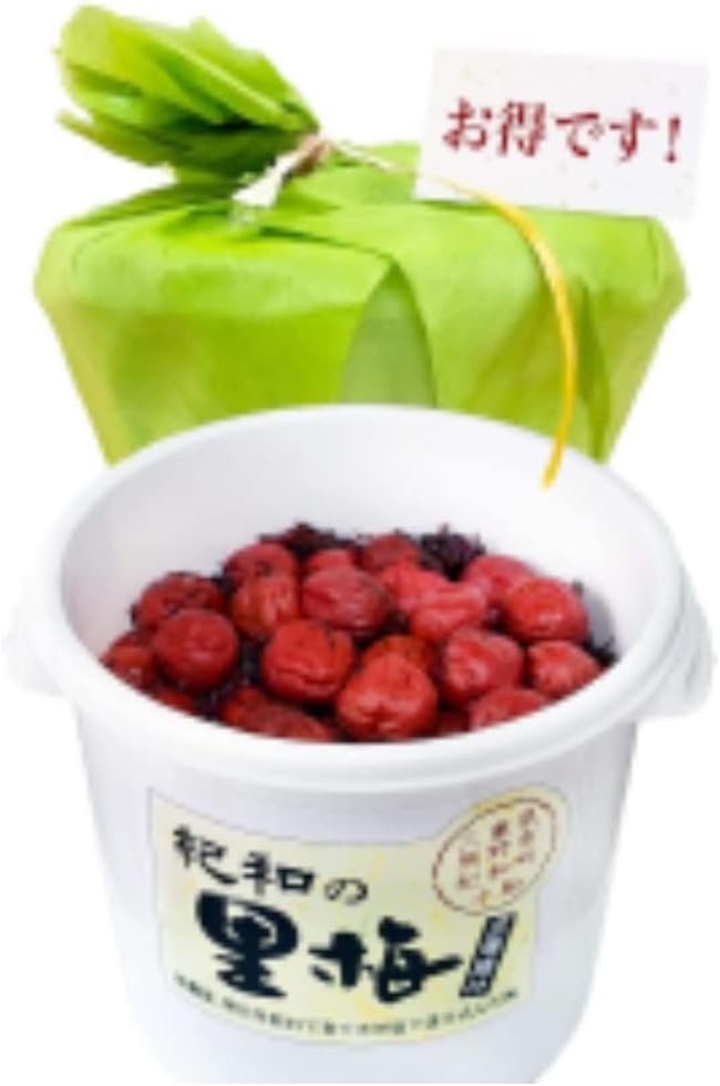 自然農法梅干（無農薬栽培・伝統製法）【紀和の里梅】樽入り3.75kg　※現在は「三年漬け」ではありません。