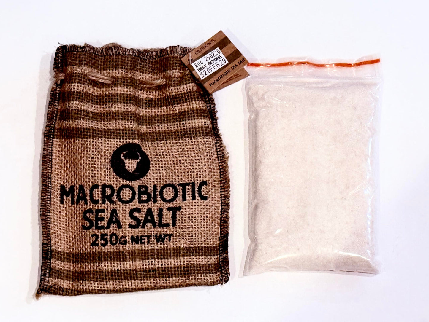 【オルソンズ】マクロビオティックソルト 250ｇ（天日塩）　★ギフトとしてもおすすめ　※添加物・保存料等一切不使用【メール便送料無料】