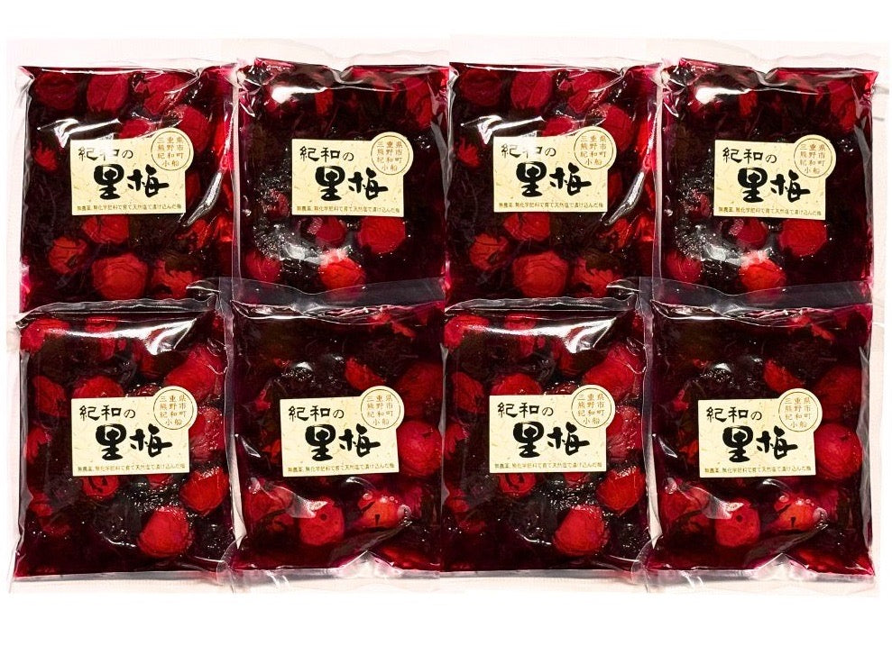 【送料無料】【4ｋｇ／8個セット】自然農法梅干【紀和の里梅】 500g×4個 ※無農薬無化学肥料栽培・伝統製法