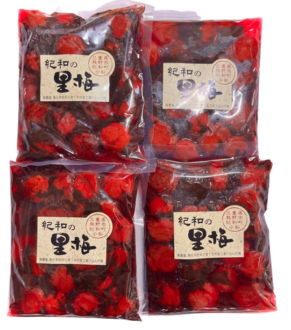 【送料無料】【2ｋｇ／4個セット】自然農法梅干【紀和の里梅】 500g×4個 ※無農薬無化学肥料栽培・伝統製法