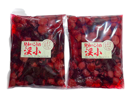 自然農法・無添加梅干【紀和のこうめ（小梅）渓 小】375ｇ　2個セット【メール便送料無料】