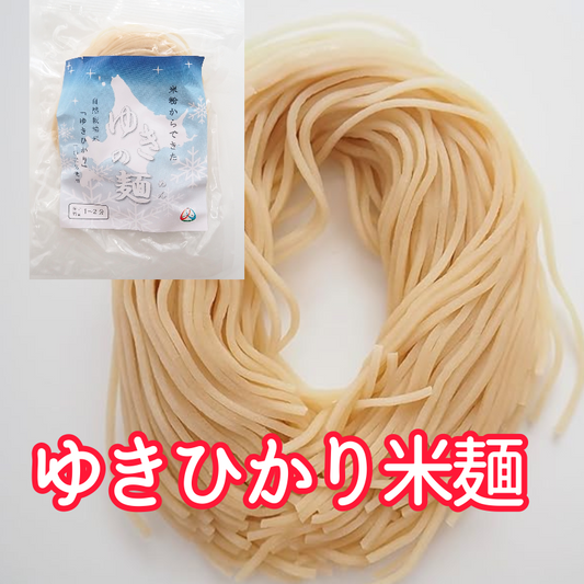 「ゆきの麺」玄米麺 100g×２食（細麺タイプ　太さ１ミリ）※自然栽培米麺【メール便送料無料】