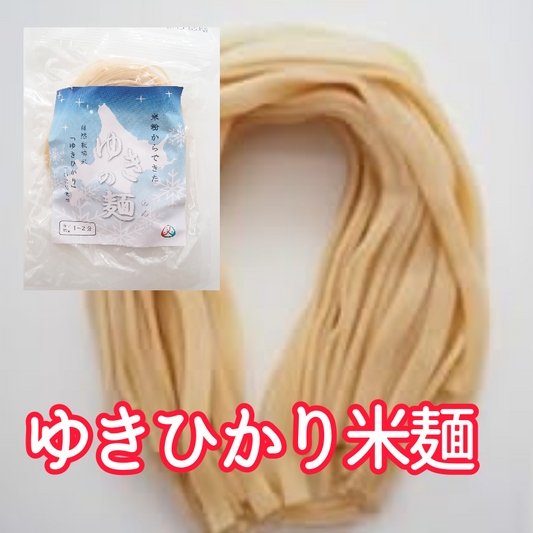 「ゆきの麺」玄米麺 100g×２食（太麺タイプ　太さ７ミリ）※自然栽培米麺【メール便送料無料】